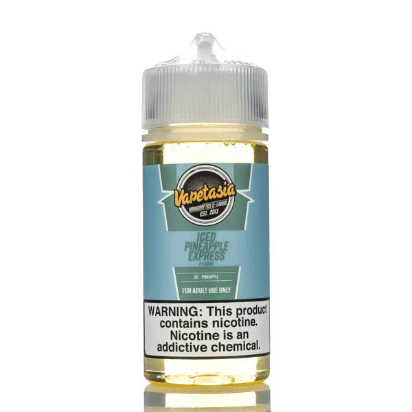 Vapetasia - ICED Pineapple Express - 100ml - Black Coral